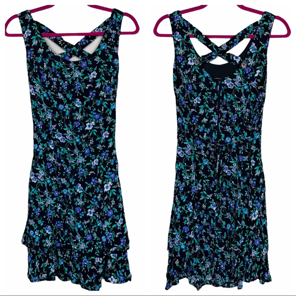All That Jazz 90s Vintage Floral Strappy Dress
